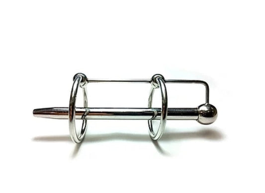 Rouge Stainless Steel Double Ring Sperm Stopper Bondage Gear Rouge