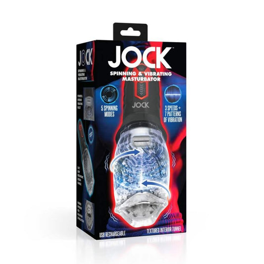 Jock Spinning & Vibrating Masturbator Curve Toys
