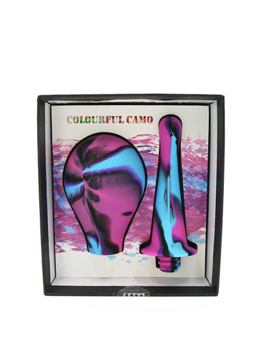 Colourful Camo Douche Anal Toy Colourful Camo