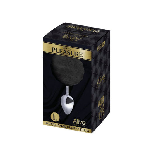 Alive Metal Fluffy Plug Black L Adrien Lastic