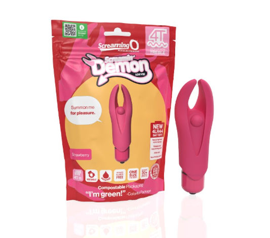 Screaming O 4T Demon Strawberry Bullet Vibrator - ClubX Australia