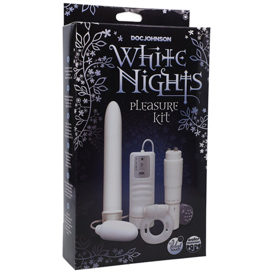 Doc Johnson White Nights Pleasure Kit, 4-piece vibrator set - ClubX Australia