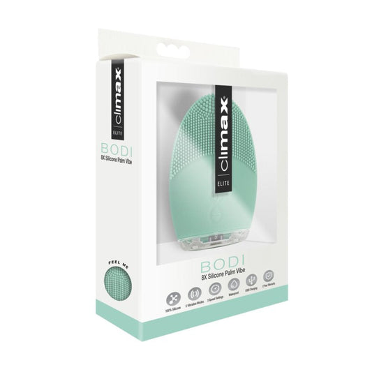 Topco Climax Elite Bodi 15X Silicone Palm Vibe, Seafoam - ClubX Australia