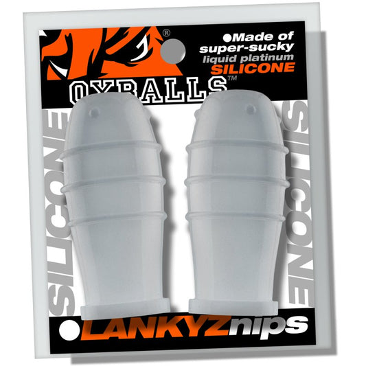 Oxballs Lankyz silicone nipsuckers Clear Bondage Gear OXBalls