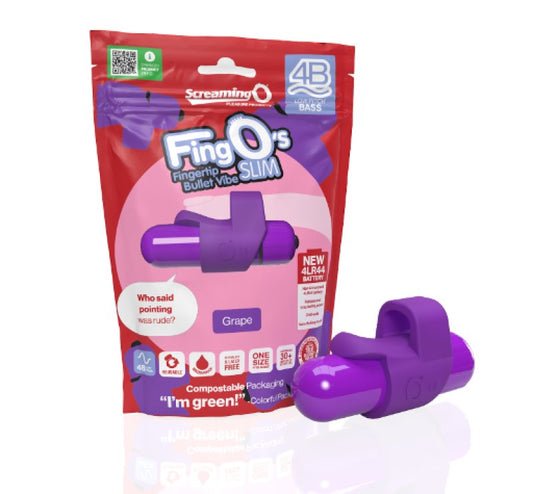 Screaming O 4B FingO Slim Grape Finger Vibrator - ClubX Australia