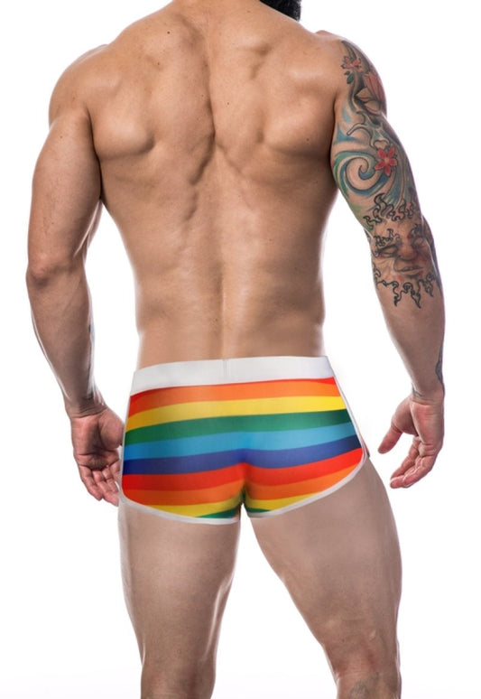 Cut For Men Athletic Trunk-Rainbow-XL Apparel Cut For Men