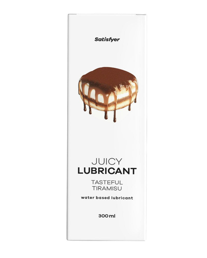 Satisfyer Juicy Lubricant 300 ml Tasteful Tiramisu - Tiramisu Scented Water Based Lubricant - 300 ml Bottle Satisfyer