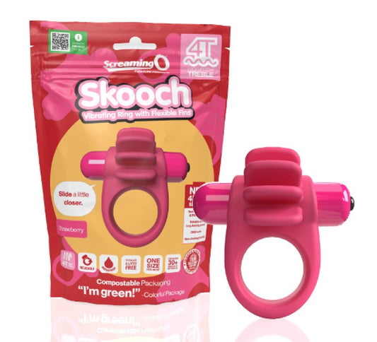 Screaming O 4T Skooch - Strawberry Cock Ring Screaming O