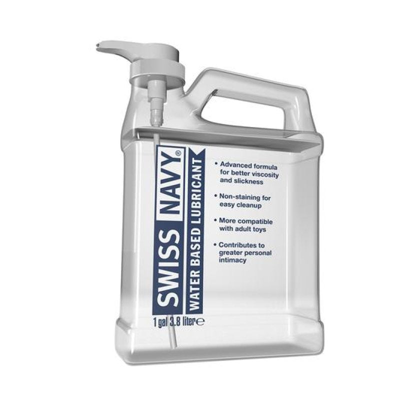 Swiss Navy Water Based Lubricant 1gal/3.8L Swiss Navy