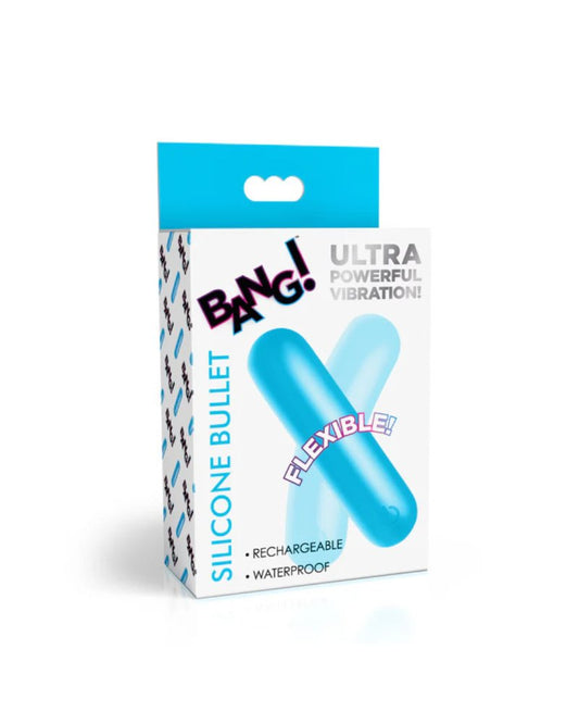 Bang! Flexible Silicone Bullet - Blue XR Brands