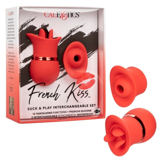 French Kiss Suck & Play Interchangeable Set Vibrator Calexotics