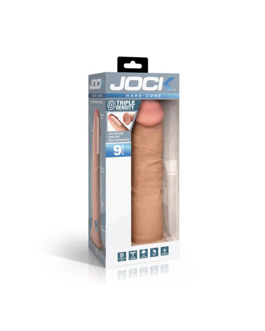 Jock Hard-Core 9" Triple Density Dildo Curve Toys