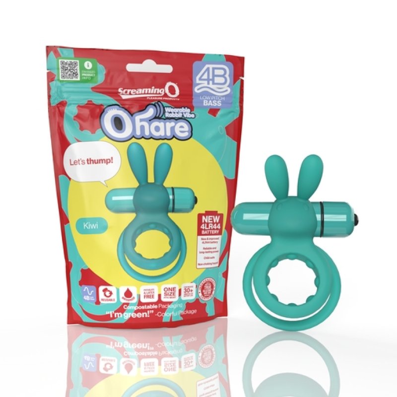 Screaming O 4B Ohare Kiwi rabbit-style vibrating cock ring - ClubX Australia