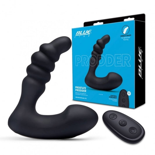 Blue Line Prodder - Sphincter Training Remote Controlled Prostate Stimulator Electric Eel, Inc