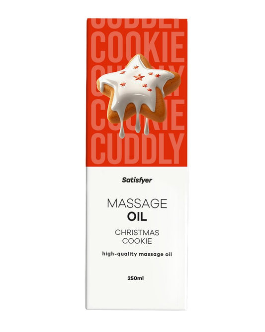 Satisfyer Massage Oil 250ml Christmas Cookie Scent - ClubX Australia