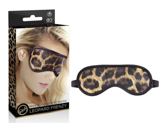 Leopard Frenzy eye mask bondage gear - ClubX Australia
