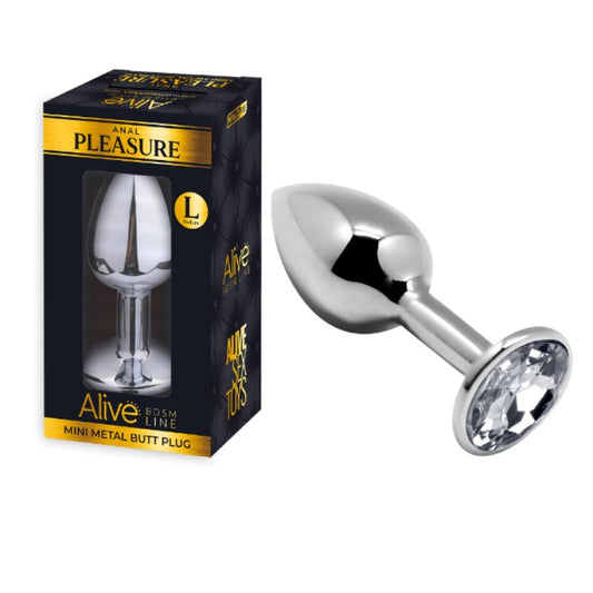 Alive Mini Metal Butt Plug Anal Pleasure L White Adrien Lastic