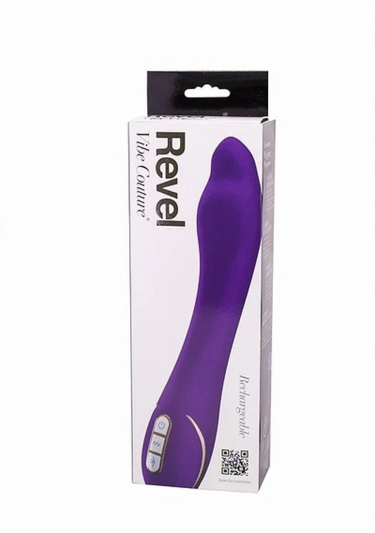 Vibe Couture Revel Purple dual layer silicone rabbit vibrator - ClubX Australia