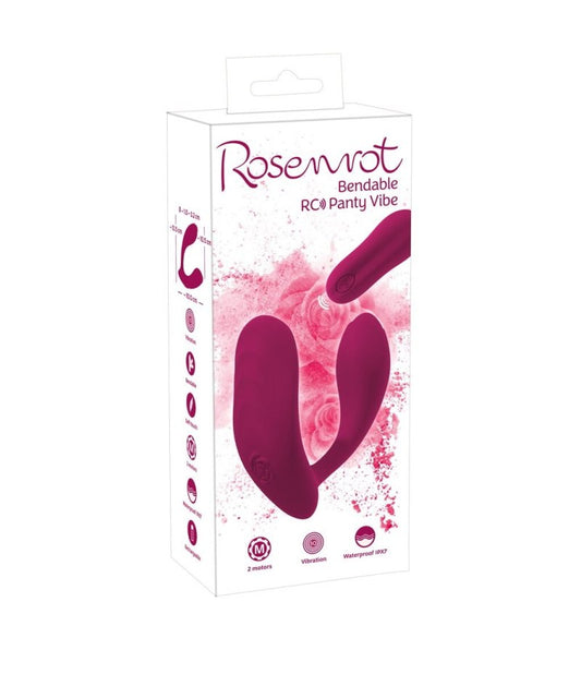 You2Toys Rose Bendable Panty Vibe with remote control - ClubX Australia
