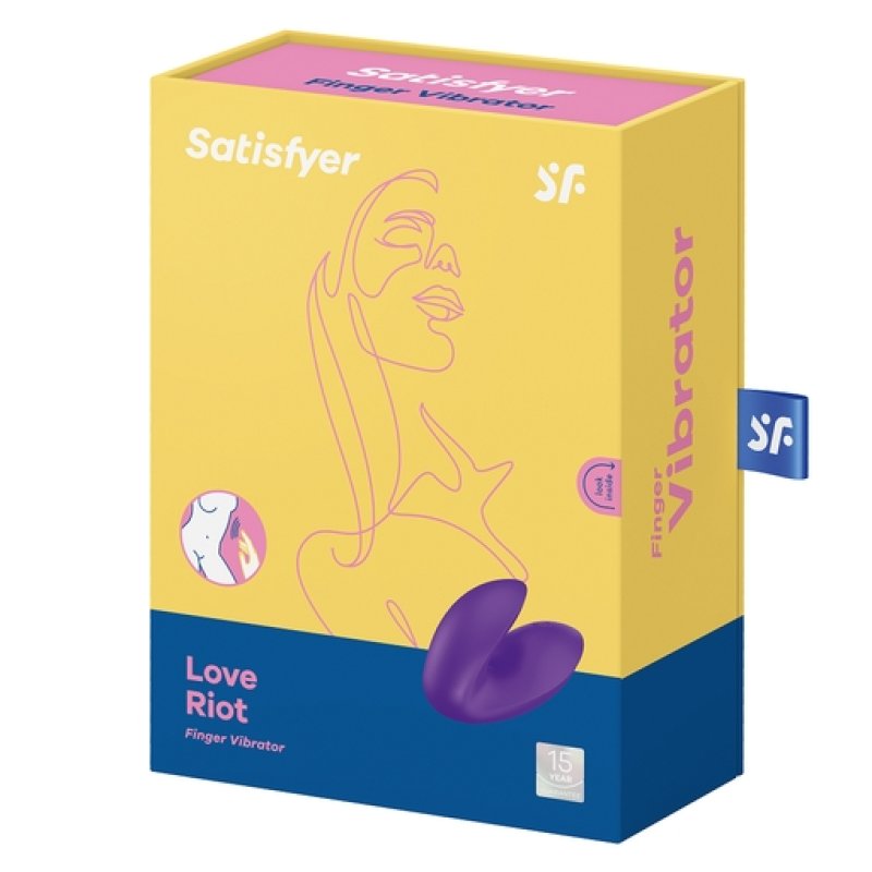 Satisfyer Love Riot Finger Vibrator Stimulator - Purple