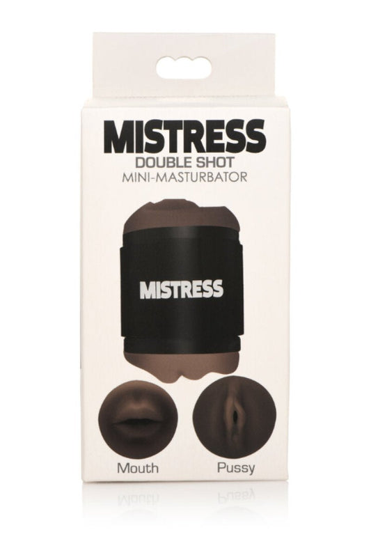 Mistress Double Shot Mini Masturbators Mouth & Pussy Dark Tone Curve Toys