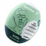 Satisfyer Masturbator Egg - Riffle - White Stroker Sleeve Satisfyer