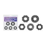 Hardcore Powerful Set Cock Rings - Set of 5 - Smoke Cock Rings - Set of 5 Excellent Power