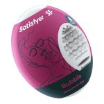 Satisfyer Masturbator Egg - Bubble - White Stroker Sleeve Satisfyer