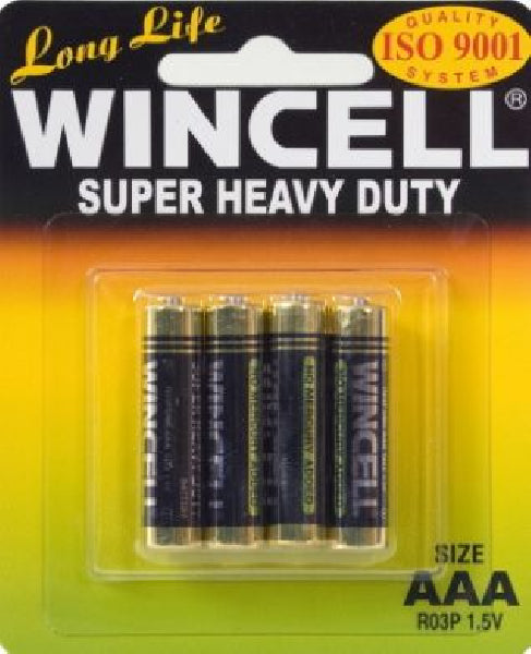 Wincell Super Heavy Duty AAA Carded 4Pk Battery - Club X