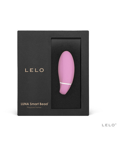 Lelo Luna Smart Bead 5 Vibration Levels Touch Sensor Smooth Silicone 100% Waterproof - Pink  - Club X