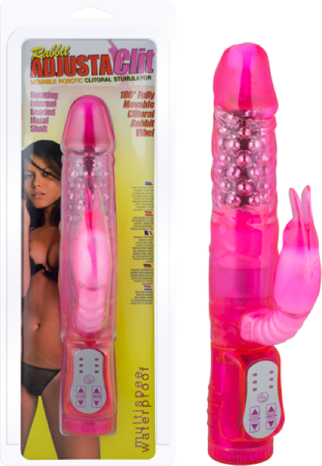 Waterproof multi speed Rabbit Adjusta Clit (Pink) Default Title - Club X