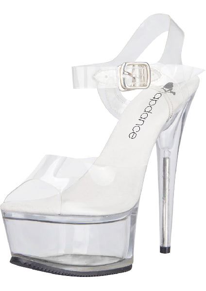 Clear Platform Sandal With Quick Release Strap 6In Heel Size 7  - Club X