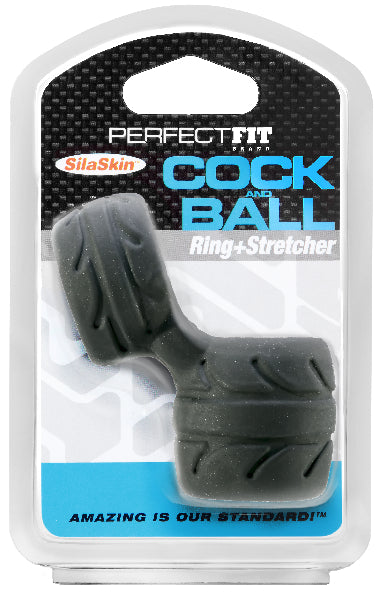 SilaSkin Cock And Ball Black - Club X