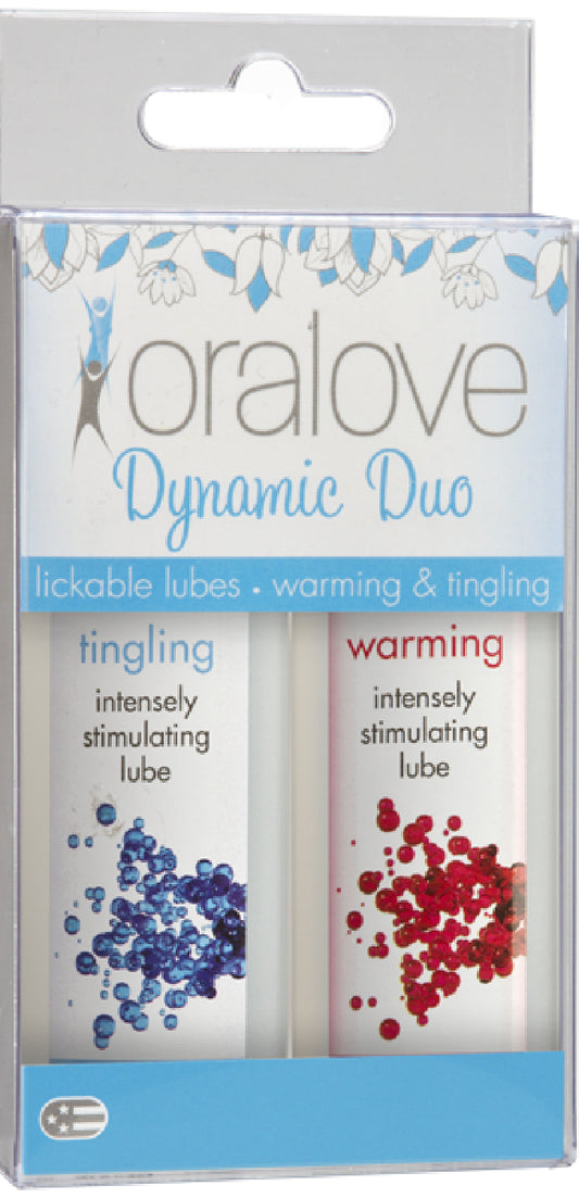 Oralove Dynamic Duo Lickable Lubes - Warming & Tingling - Club X