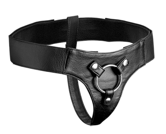 Domina wide band strap-on harness adjustable leg straps O-ring - ClubX Australia