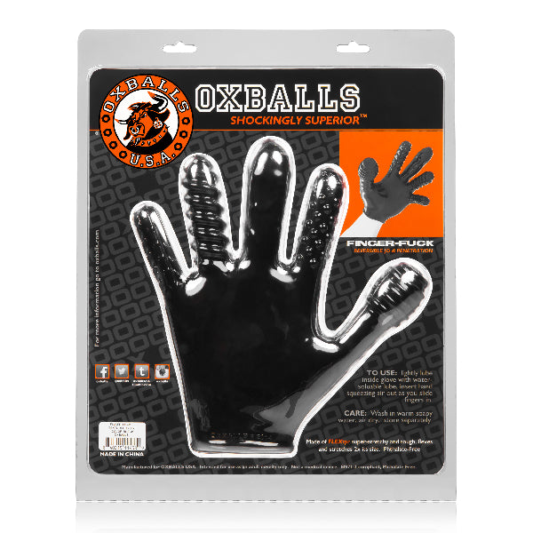Finger Fuck Glove Black - Club X
