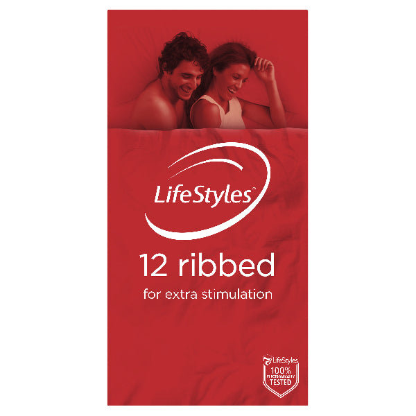 Lifestyles Ribbed 12 Condom  - Club X
