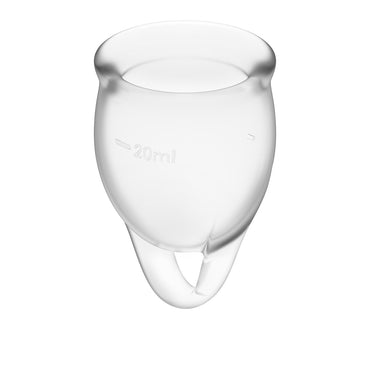 Feel confident Menstrual Cup Transparent 2pcs - Club X
