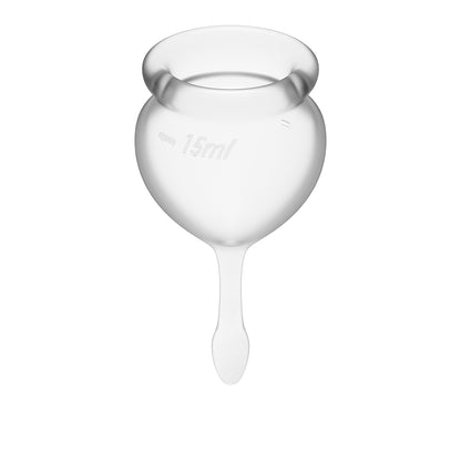Feel Good Menstrual Cup Transparent 2Pcs  - Club X