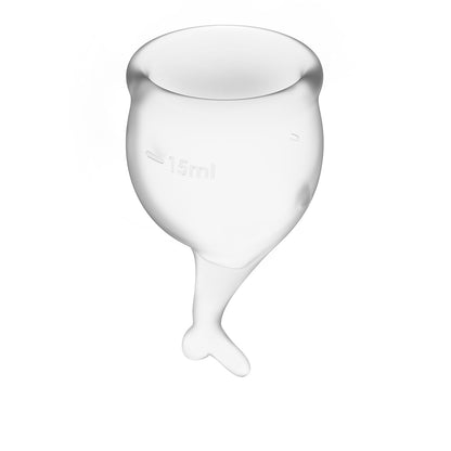 Feel Secure Menstrual Cup Transparent 2Pcs  - Club X