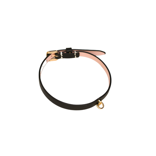 COLLAR NARROW SMALL LINK BLACK - Club X