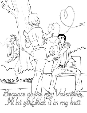 My Naughty Valentine Colouring Book - ClubX