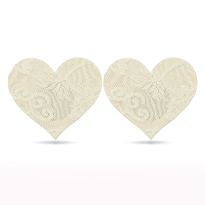 Lace Heart And Flower Nipple Pasties Twin Pack  - Club X