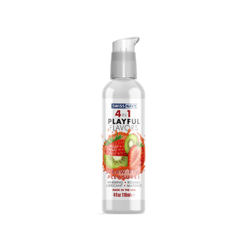 Playful Flavours 4 In 1 Strawberry/Kiwi Pleasure 4oz Default Title - Club X