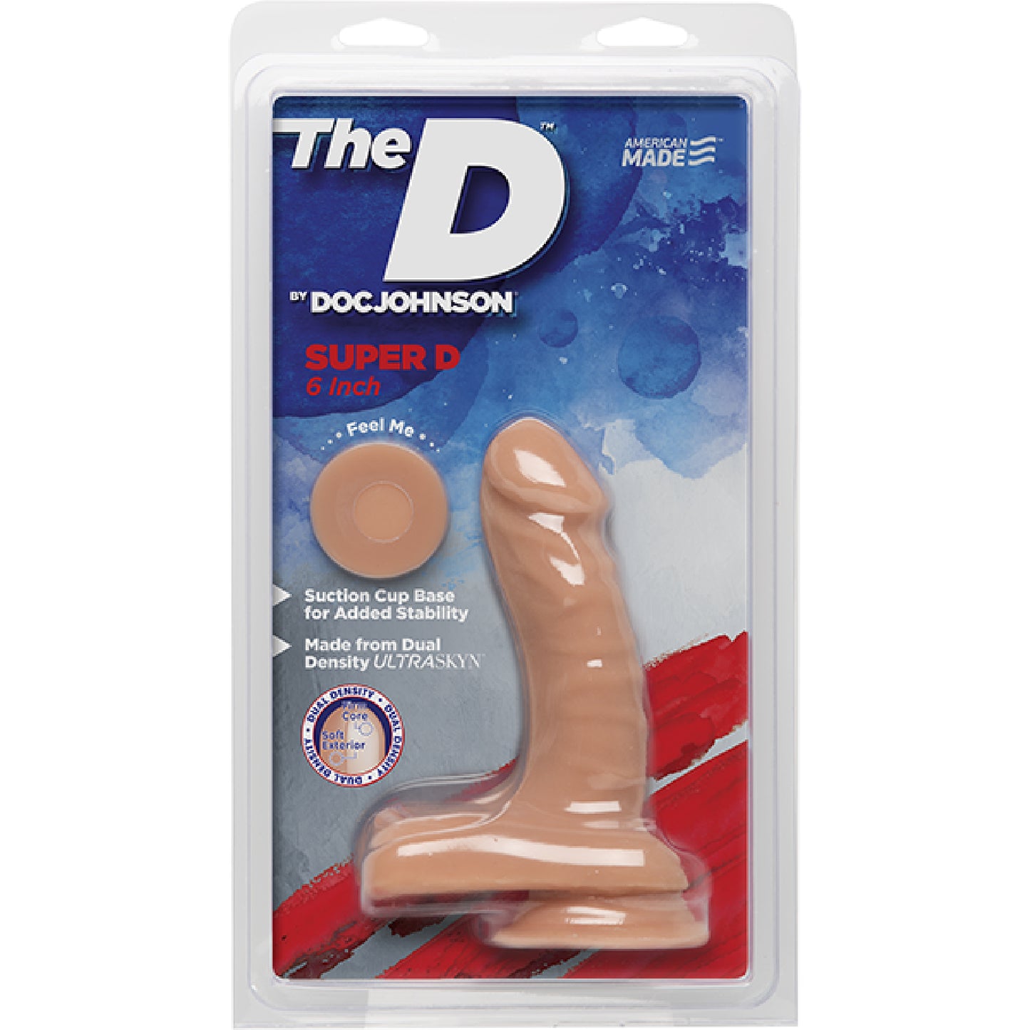 The D Super D 6" with Balls and Suction Cup (Vanilla) Default Title - Club X