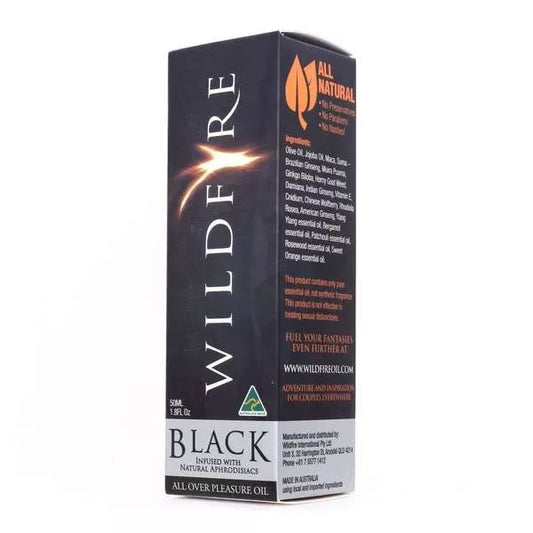 Wildfire Black 50Ml 4-In-1 Body Massage Oil  - Club X