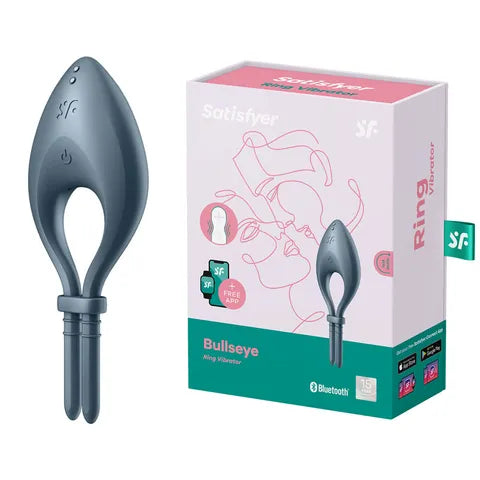 Satisfyer Bullseye Lasso Ring App Control - Blue - Club X