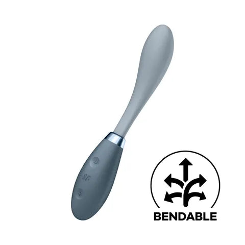 Satisfyer G-Spot Flex 3 Vibrator - Grey Grey - Club X