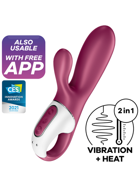 Satisfyer Hot Bunny Connect App Warm Vibration Stimulator - Club X