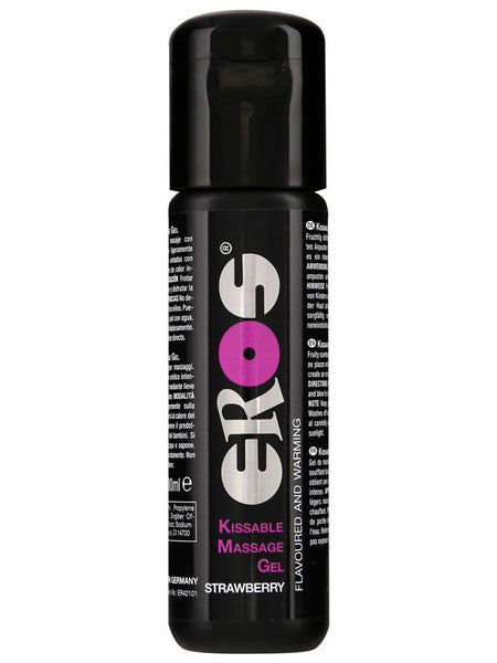 Eros Kissable Massage Gel 100Ml Strawberry - Club X